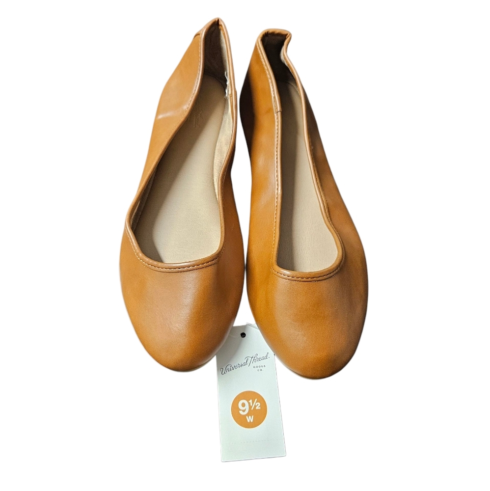 Universal Thread Cognac Everly Flats – Women’s 9.5W, New with Tags